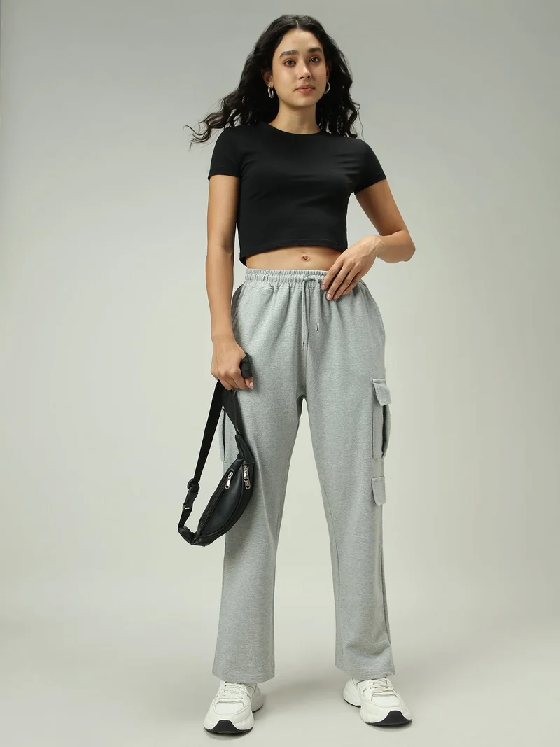 Grey Cargo Pocket Sweatpants